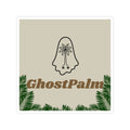 GhostPalm Kiss-Cut Sticker — Tropical Ghost Logo Sticker for Laptops & Water Bottles